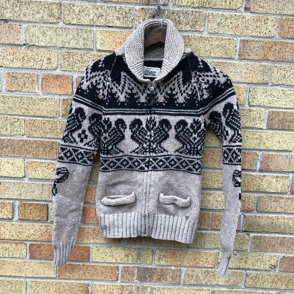 TNA Lambswool Cardigan Medium - Picture 1 of 4